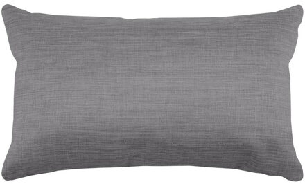 Textile sierkussen Bea - grijs - 30 x 50 cm - bank kussens - polyester