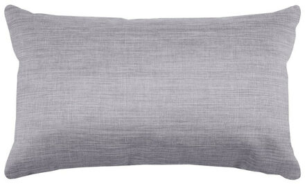 Textile sierkussen Bea - lichtgrijs - 30 x 50 cm - bank kussens - polyester