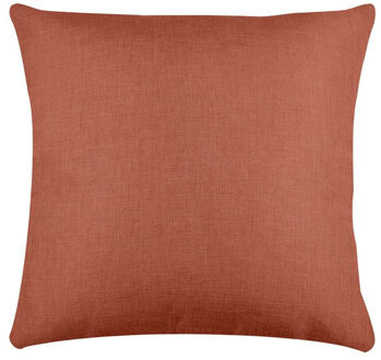Textile sierkussen Bea - terracotta - 50 x 50 cm - bank kussens - polyester