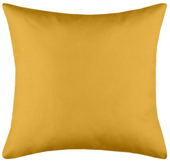 Textile sierkussen Hawaii - okergeel - 40 x 40 cm - bank kussens - polyester