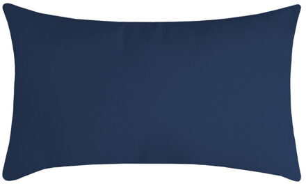 Textile sierkussen Nelson - donkerblauw - 30 x 50 cm - bank kussens - polyester