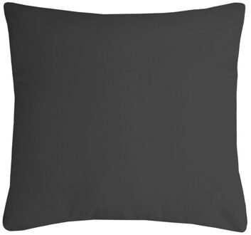 Textile sierkussen Nelson - donkergrijs - 40 x 40 cm - bank kussens - polyester