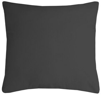 Textile sierkussen Nelson - donkergrijs - 60 x 60 cm - bank kussens - polyester