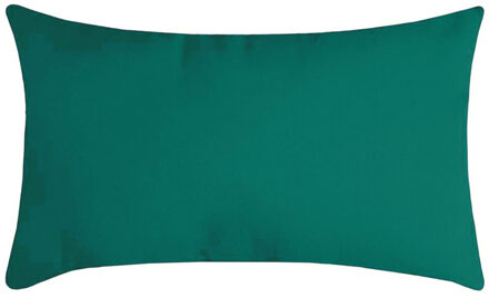 Textile sierkussen Nelson - emerald groen - 30 x 50 cm - bank kussens - polyester