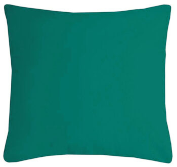 Textile sierkussen Nelson - emerald groen - 60 x 60 cm - bank kussens - polyester