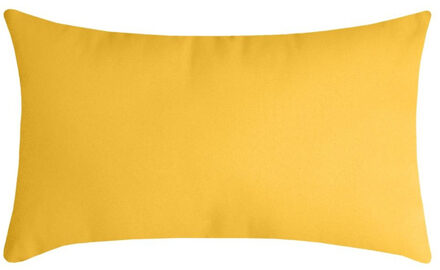 Textile sierkussen Nelson - geel - 30 x 50 cm - bank kussens - polyester