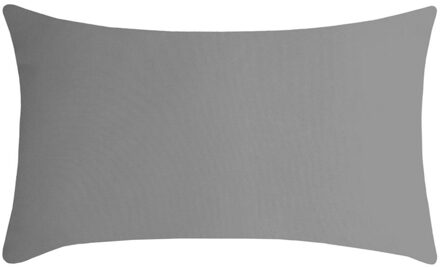 Textile sierkussen Nelson - grijs - 30 x 50 cm - bank kussens - polyester