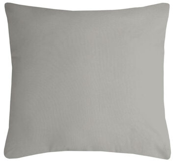Textile sierkussen Nelson - lichtgrijs - 40 x 40 cm - bank kussens - polyester