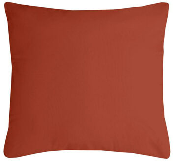 Textile sierkussen Nelson - terracotta - 40 x 40 cm - bank kussens - polyester