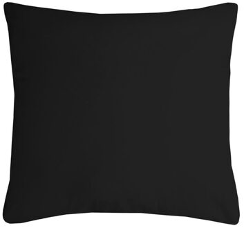 Textile sierkussen Nelson - zwart - 40 x 40 cm - bank kussens - polyester