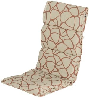 Textileenkussen hoge rug   Pearl orange