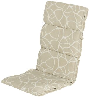 Textileenkussen hoge rug   Pearl sand