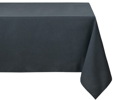 Textiles Tafelkleed - 145 x 240 cm - donkergrijs - Eettafel tafellakens - polyester
