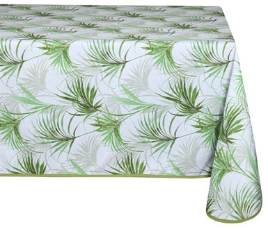 Textiles Tafelkleed - 145 x 240 cm - palmbladeren - Eettafel tafellakens - polyester