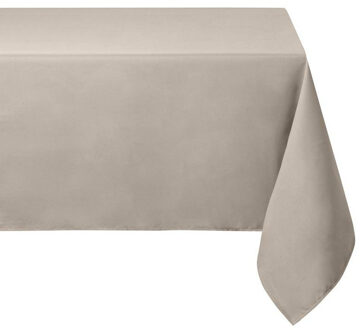 Textiles Tafelkleed - 145 x 245 cm - lichtgrijs - Eettafel tafellakens - polyester