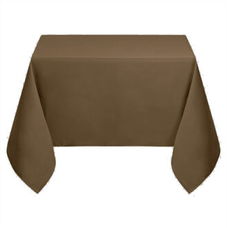 Textiles Tafelkleed - 180 x 180 cm - khaki - Eettafel tafellakens - polyester Taupe
