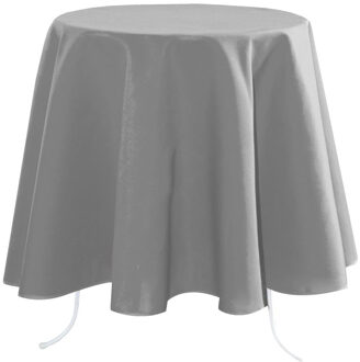 Textiles Tafelkleed rond - D180 cm - grijs - Eettafel tafellakens - polyester