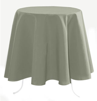 Textiles Tafelkleed rond - D180 cm - mintgroen - Eettafel tafellakens - polyester