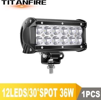 TF30 4 7 12 18inch 18W 36W 72W 108W Off Road LED Verlichting LED bar voor Motorfiets Tractor Boot 4WD 4x4 Truck SUV ATV 12V 24V 1stk 36W 7duim SPOT