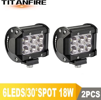 TF30 4 7 12 18inch 18W 36W 72W 108W Off Road LED Verlichting LED bar voor Motorfiets Tractor Boot 4WD 4x4 Truck SUV ATV 12V 24V 2stk 18W 4duim SPOT