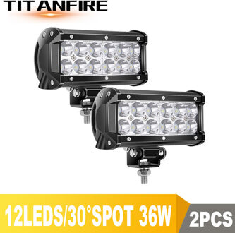 TF30 4 7 12 18inch 18W 36W 72W 108W Off Road LED Verlichting LED bar voor Motorfiets Tractor Boot 4WD 4x4 Truck SUV ATV 12V 24V 2stk 36W 7duim SPOT