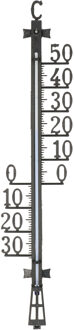 TFA-Dostmann TFA Buiten Thermometer - analoog - kunststof - XL - zwart - 50 x 11 cm