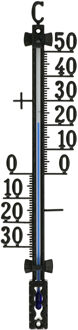 TFA-Dostmann TFA Buiten Thermometer - analoog - kunststof - zwart - 42 x 10 cm