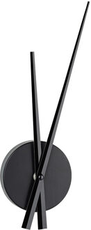 TFA-Dostmann Wandklok minimalistisch - D30 cm - zwart - metaal - modern