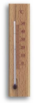 TFA Kamerthermometer beuken 20cm Wit