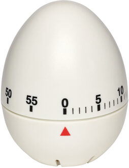 TFA Keuken Timer - ei - mechanische wekker - wit - kunststof - 60min