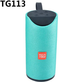 TG113 Portable Bluetooth Speaker Draadloze Kolom 3D Stereo Bass Waterdichte Speakers Outdoor Subwoofer Luidspreker Fm Aux Usb Tf TG113 groen