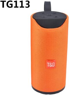 TG113 Portable Bluetooth Speaker Draadloze Kolom 3D Stereo Bass Waterdichte Speakers Outdoor Subwoofer Luidspreker Fm Aux Usb Tf TG113 oranje