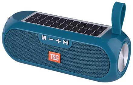 TG182 Zonne-energie Opladen Bluetooth Speaker Draagbare Kolom Draadloze Stereo Music Box Luidspreker Outdoor Waterdichte Altavoces groen