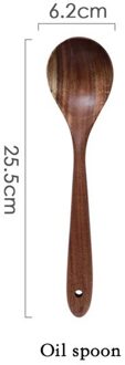 Thailand Teak Natuurlijke Houten Servies Lepel Pollepel Turner Lange Rijst Vergiet Soep Skimmer Koken Lepels Scoop Keuken Tool Set 01