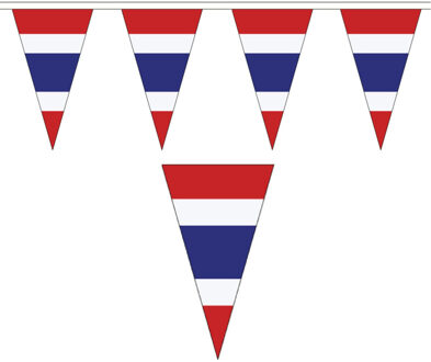 Thailand Vlaggetjes vlaggenlijn slinger - 500 cm - polyester - binnen/buiten - versiering/feestart