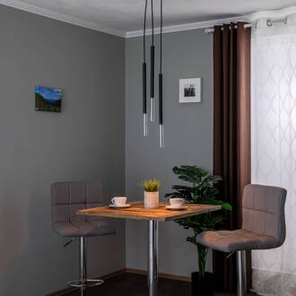 Thalassa hanglamp 3-lamps G9 zwart/goud rond zwart, goud