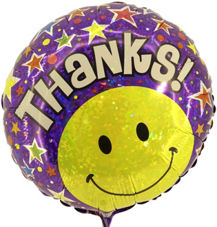 Thank you helium ballon