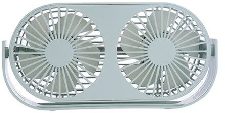 THANKSHARE Paar Fan Luchtkoeling Dual Motor Hoofd Vouwen USB Ventilator 360 Graden Rotatie Verstelbare Snelheid Draagbare Officiële Fan groen