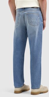 The Aiden Loose Fit Jeans Denim Mid Blue  34 Blauw