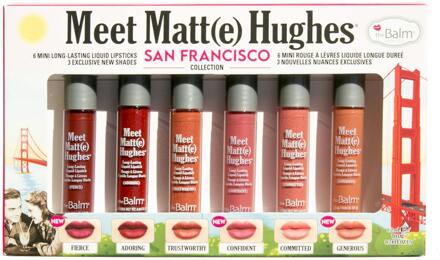 The Balm Lipstick The Balm Meet Matte Hughes Mini Kit San Francisco 6 x 1,2 ml