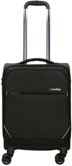 The Base Soft Trolley S black zachte koffer lichtgewicht koffer Zwart - H 55 x B 35 x D 20 cm