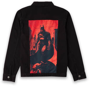 The Batman Gotham Hero Embroidered Denim Jacket - Black - L Zwart