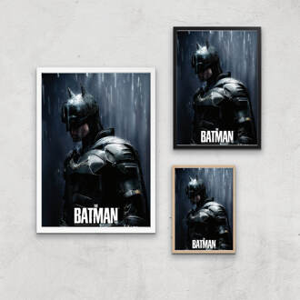 The Batman Gotham Hero Giclee Art Print - A4 - Black Frame