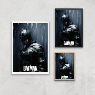 The Batman Gotham Hero Giclee Art Print - A4 - Wooden Frame