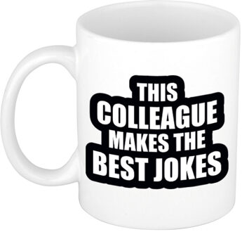 The best jokes koffiemok / theebeker wit - kantoorhumor - cadeau collega - feest mokken Multikleur