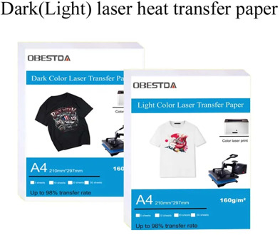 The best selling A4 dark light color laser toner printer thermal transfer paper pure cotton T-shirt fabric