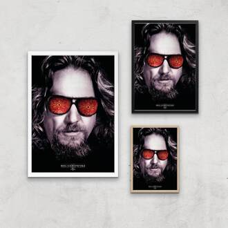 The Big Lebowski Giclee Art Print - A3 - White Frame Meerdere kleuren