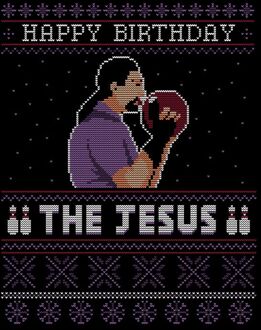 The Big Lebowski Happy Birthday The Jesus Kerst T-Shirt - Zwart - 5XL