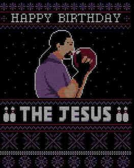 The Big Lebowski Happy Birthday The Jesus Kerst T-Shirt - Zwart - XXL - Zwart