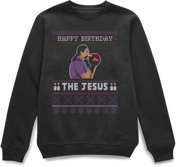 The Big Lebowski Happy Birthday The Jesus Kersttrui - Zwart - XL